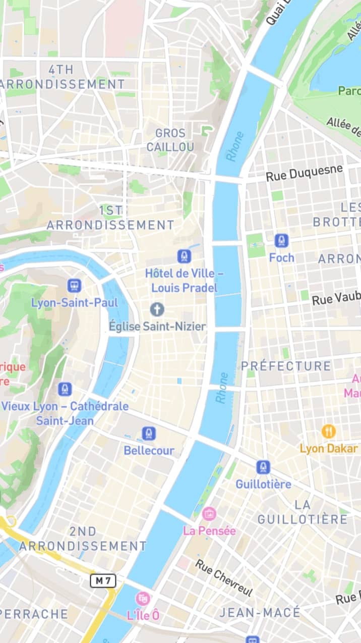 Carte des restaurants à Lyon avec offres flash en temps réel