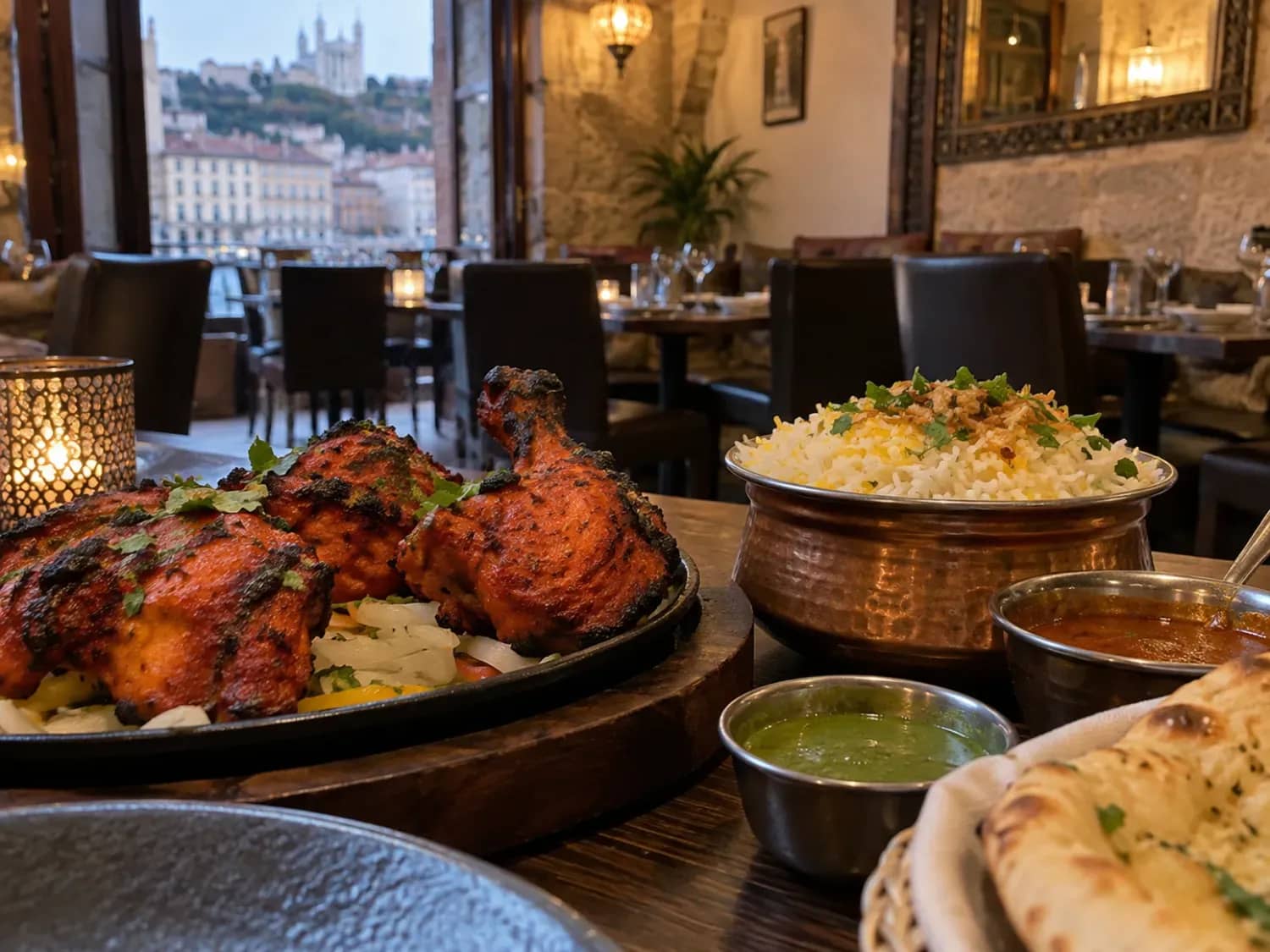 Illustration originale de cuisine à Lyon : indian tandoori