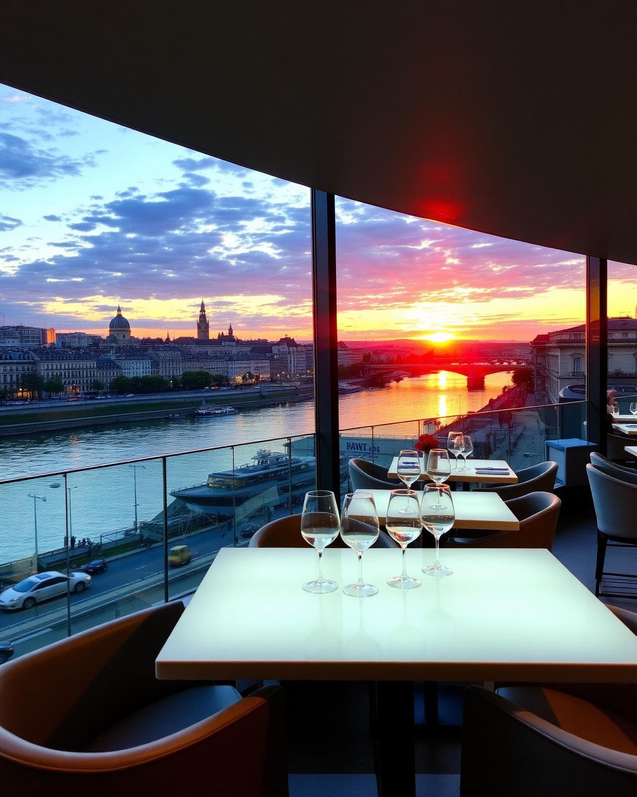 Restaurant rooftop avec vue sur la Confluence et le Rhône à Lyon