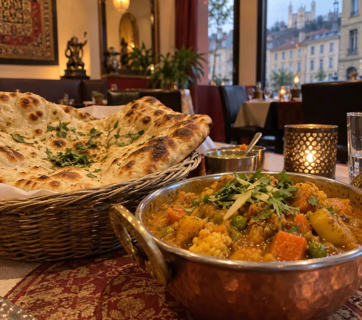 Illustration originale de cuisine à Lyon : indian curry