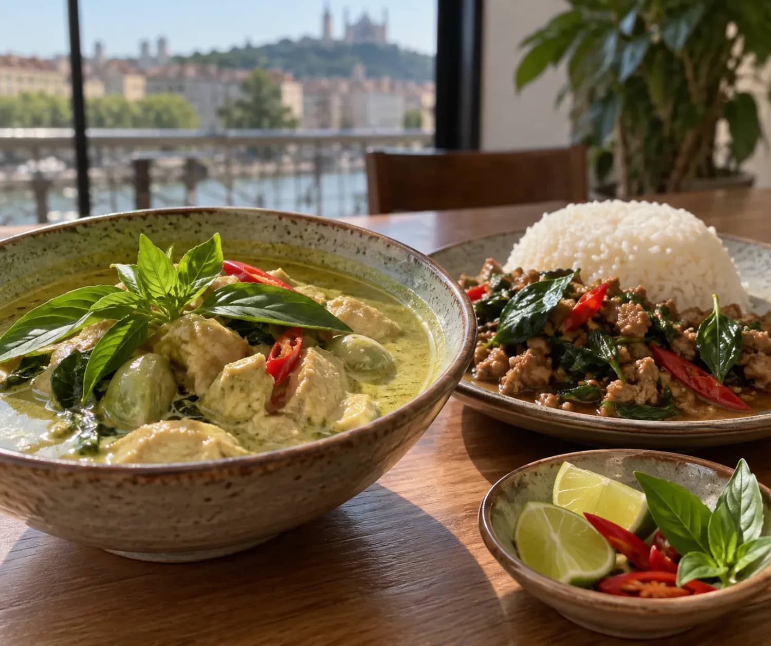 Illustration originale de cuisine à Lyon : thai curry