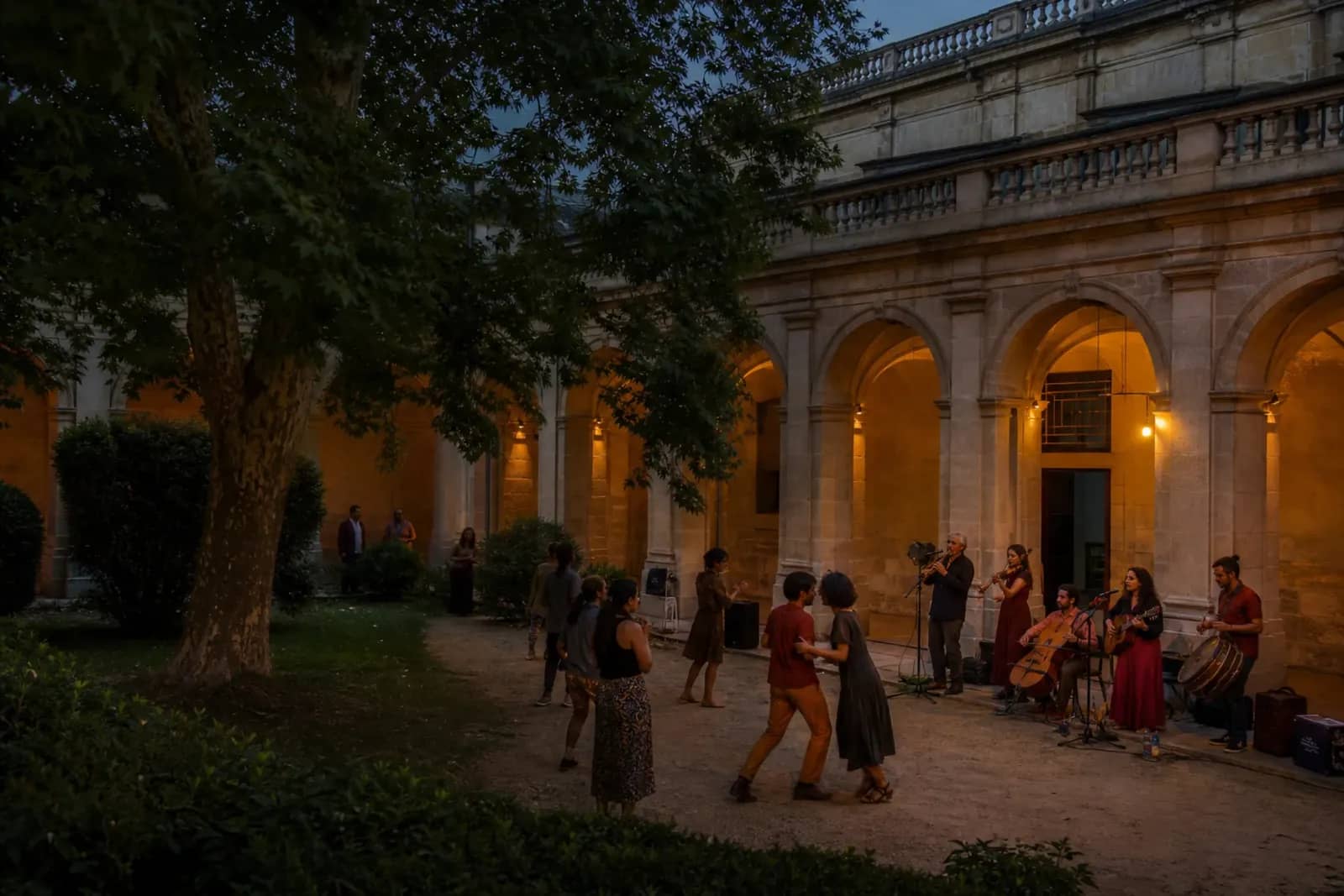 Concert participatif dans le jardin du Musée des Beaux-Arts de Lyon