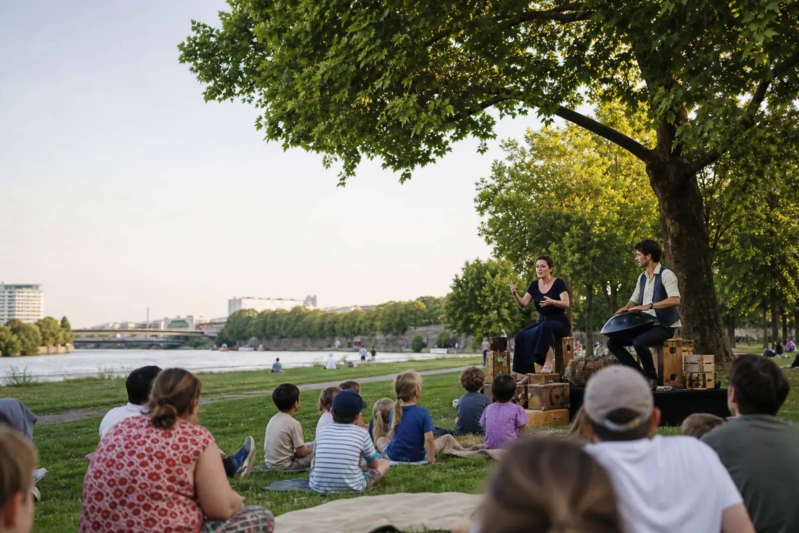 Conte musical familial en plein air sur les berges du Rhône à Lyon