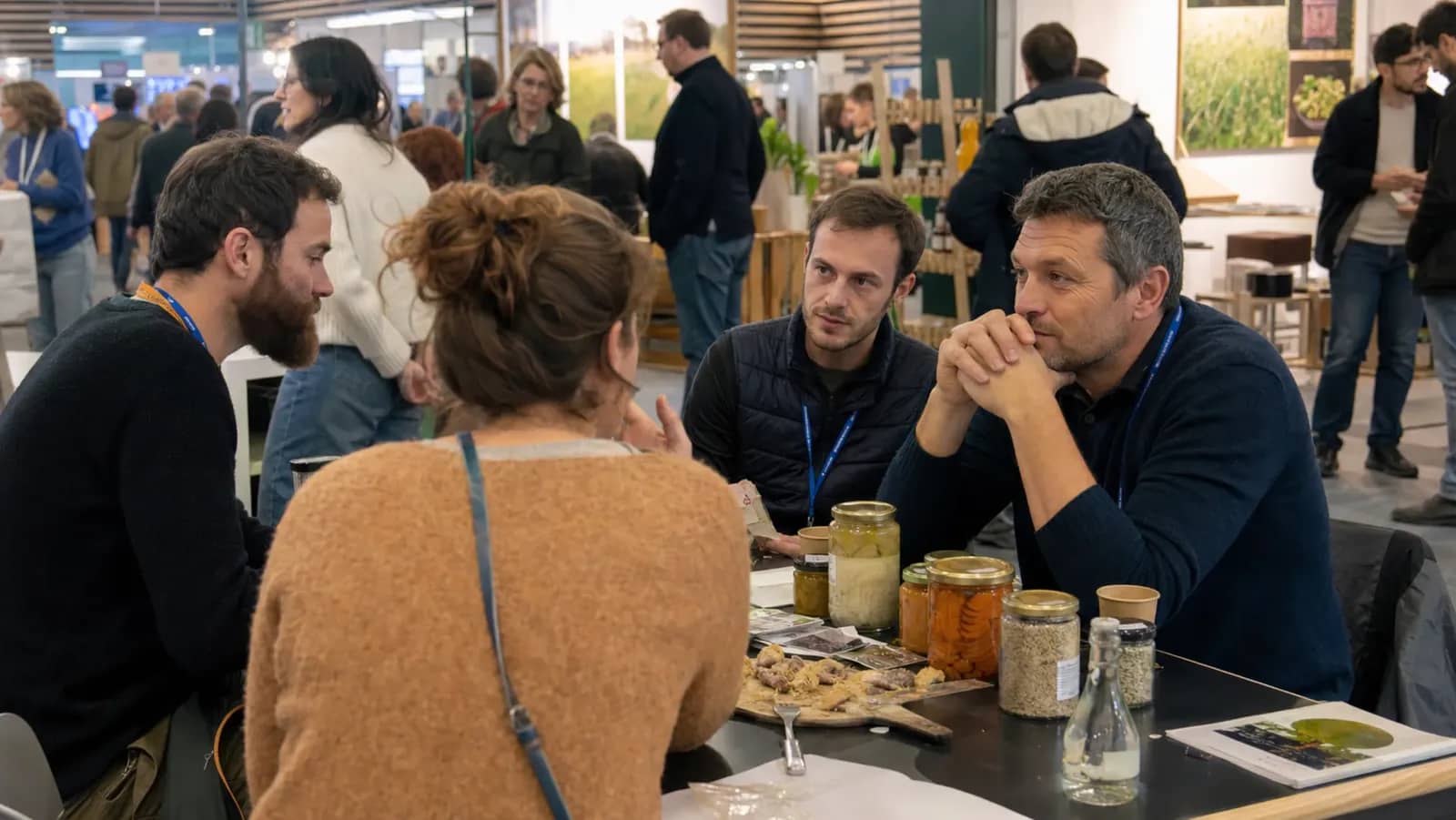 Rencontre professionnelle entre restaurateurs et fournisseurs bio