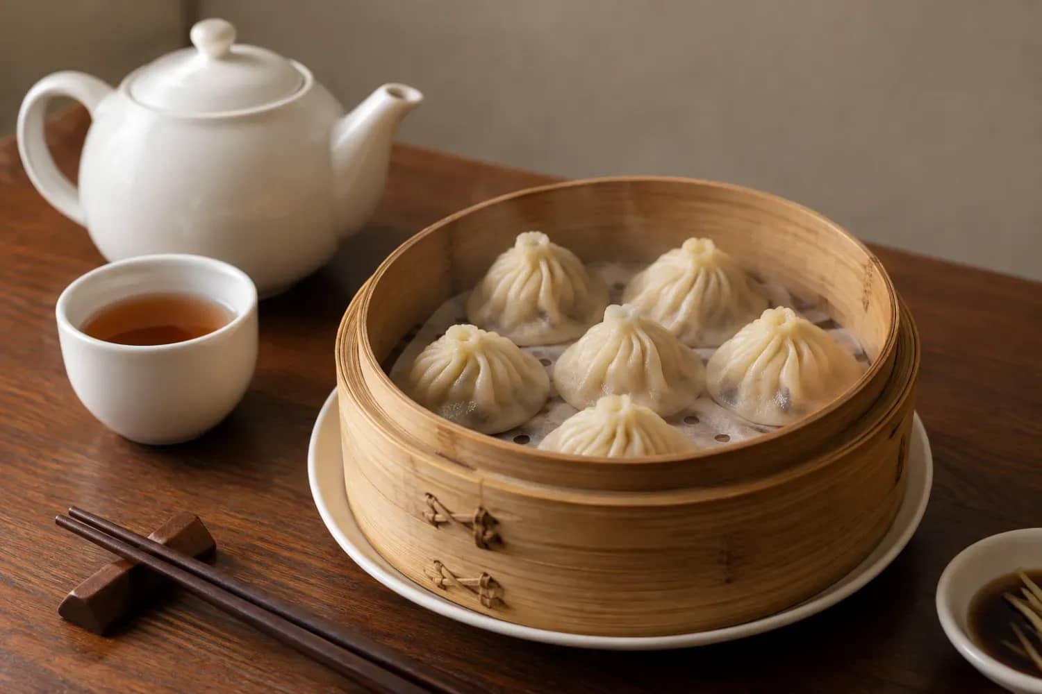 Illustration originale de cuisine à Lyon : chinese dumplings